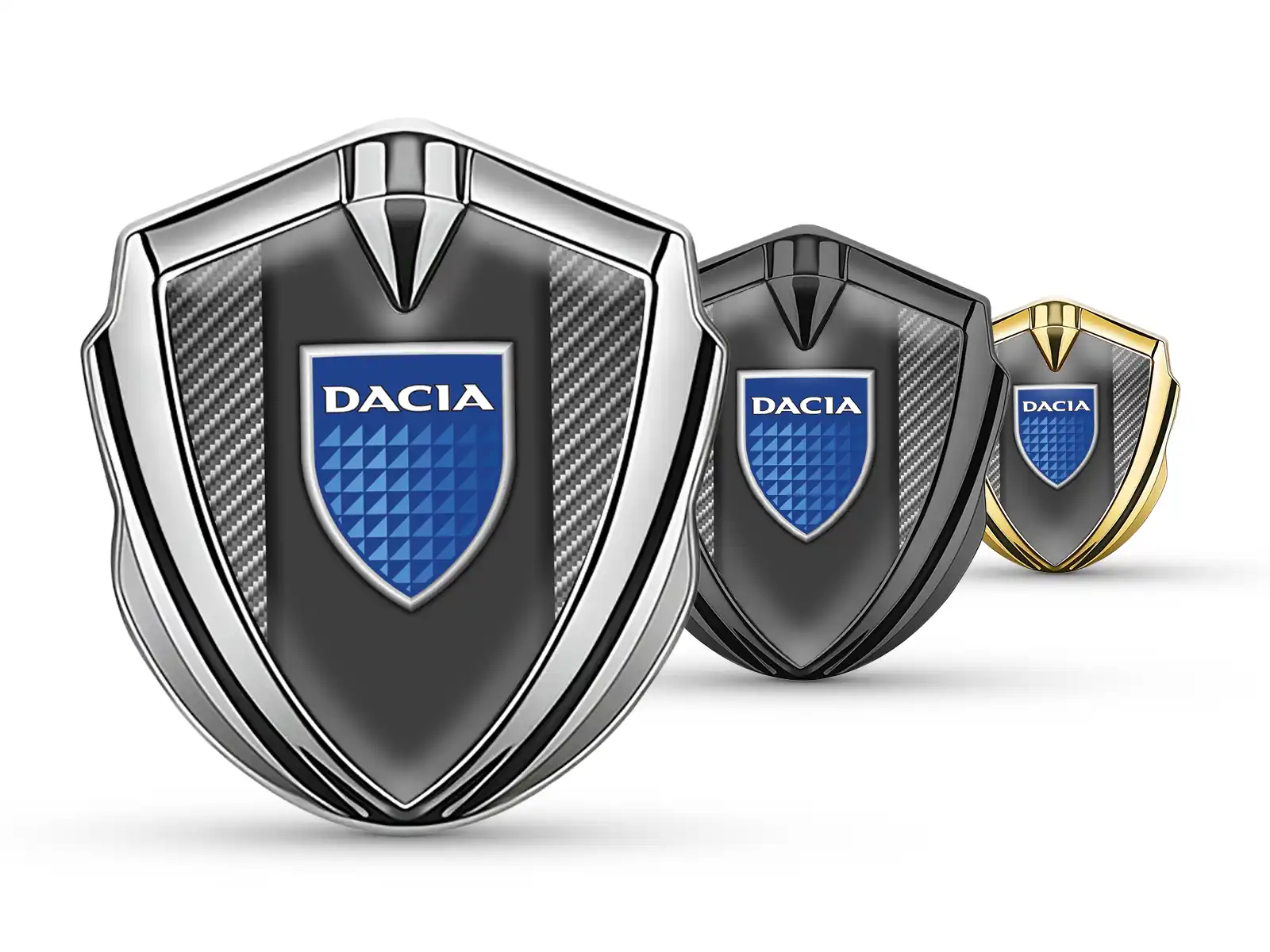 Dacia Emblema Coche Insignia Minimal Esquema Universal Ajuste